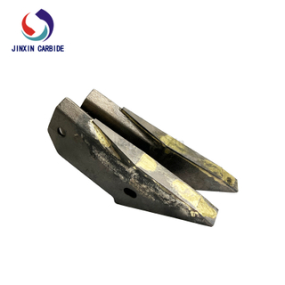 Tungsten cemented carbide tips welded with steel for agriculture